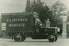 Pettman van outside Dane Park Gates ca 1920 